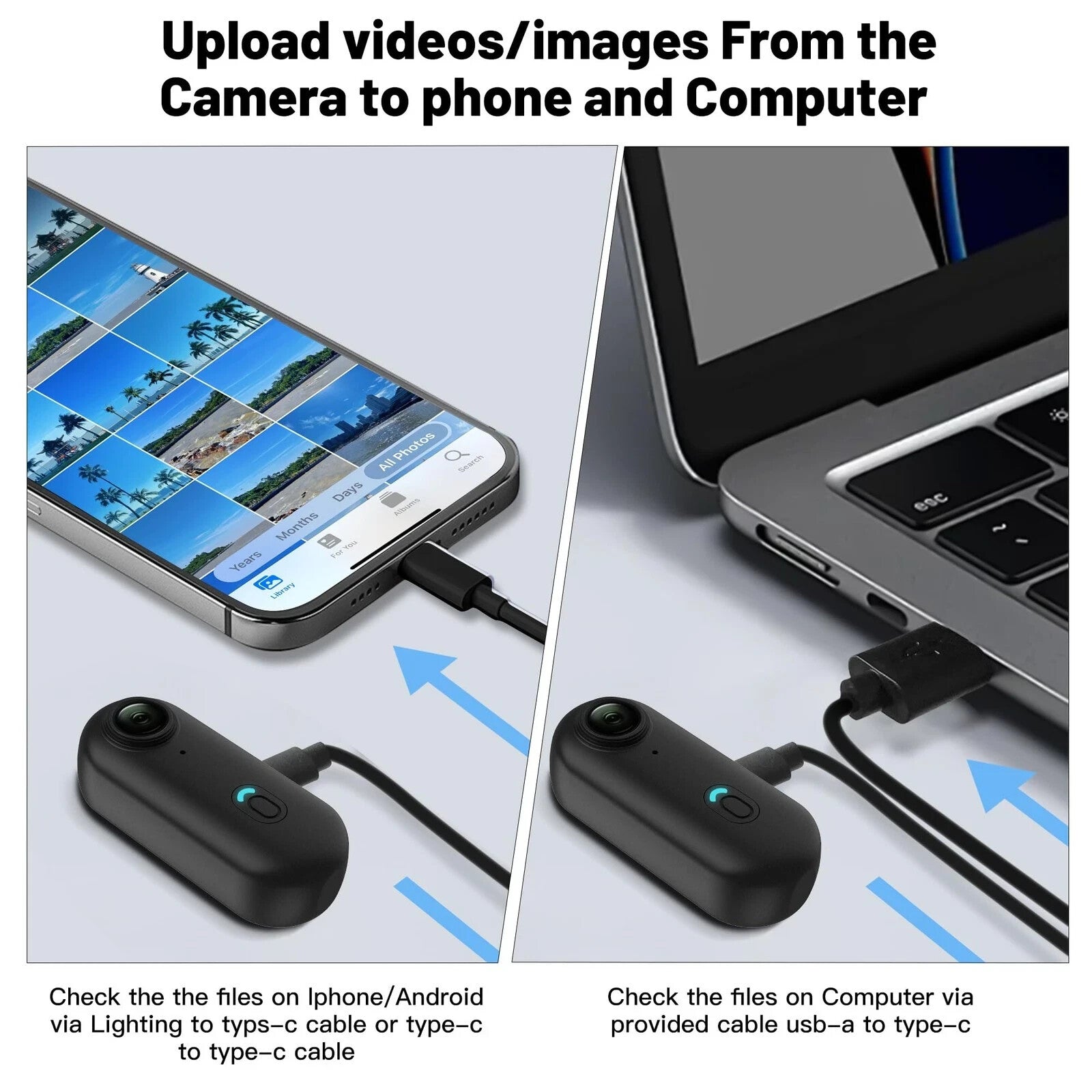 128GB FHD 1080P Mini Body Camera, Wearable Action Body Cam, Thumb Size Hands ...