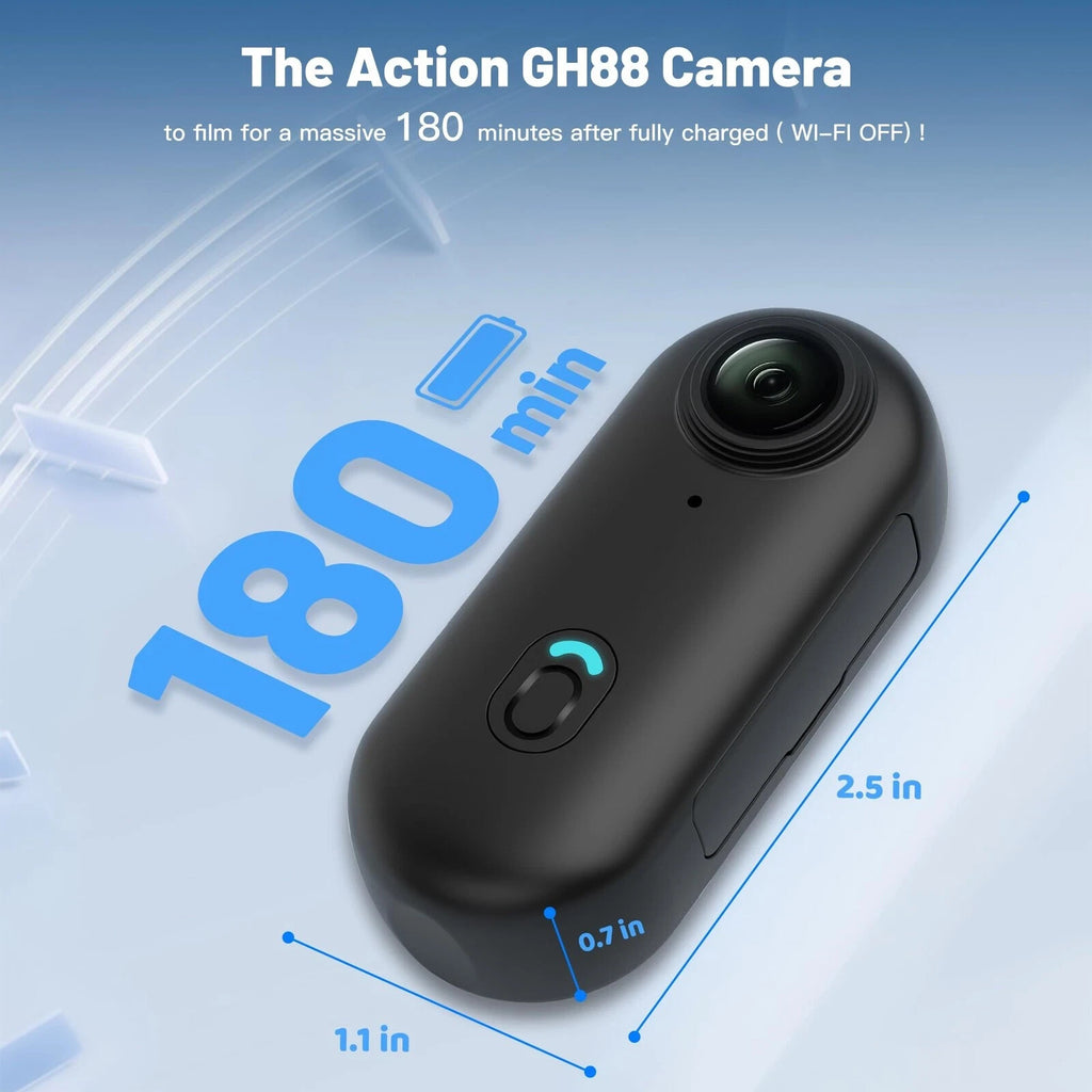 128GB FHD 1080P Mini Body Camera, Wearable Action Body Cam, Thumb Size Hands ...